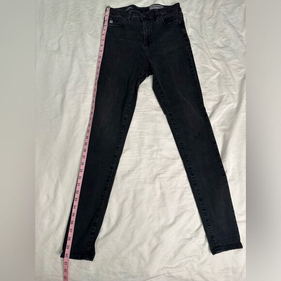 AG Adriano Goldschmied Mila Super High-Rise Skinny Jeans Washed Black Women’s 28 - Picture 8 of 11